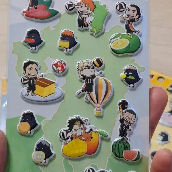 [BUNJANG] Haikyuu! Fluffy Sticker Set / 하이큐 푹신푹신 스티커세트