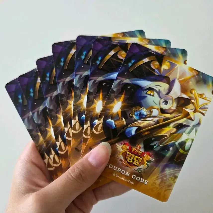 [BUNJANG] Cookie Run: Kingdom Shadow Milk &amp; Pure Vanilla Background Card (Coupon) / 쿠키런) 진리의 현자 쉐도우밀크 퓨어바닐라 배경카드 (쿠폰)