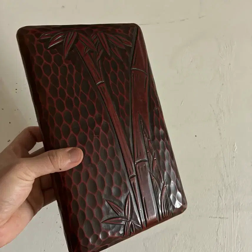 [BUNJANG] Kamakura Lacquer Bamboo Carving Box / 가마쿠라 옻칠 대나무조각함