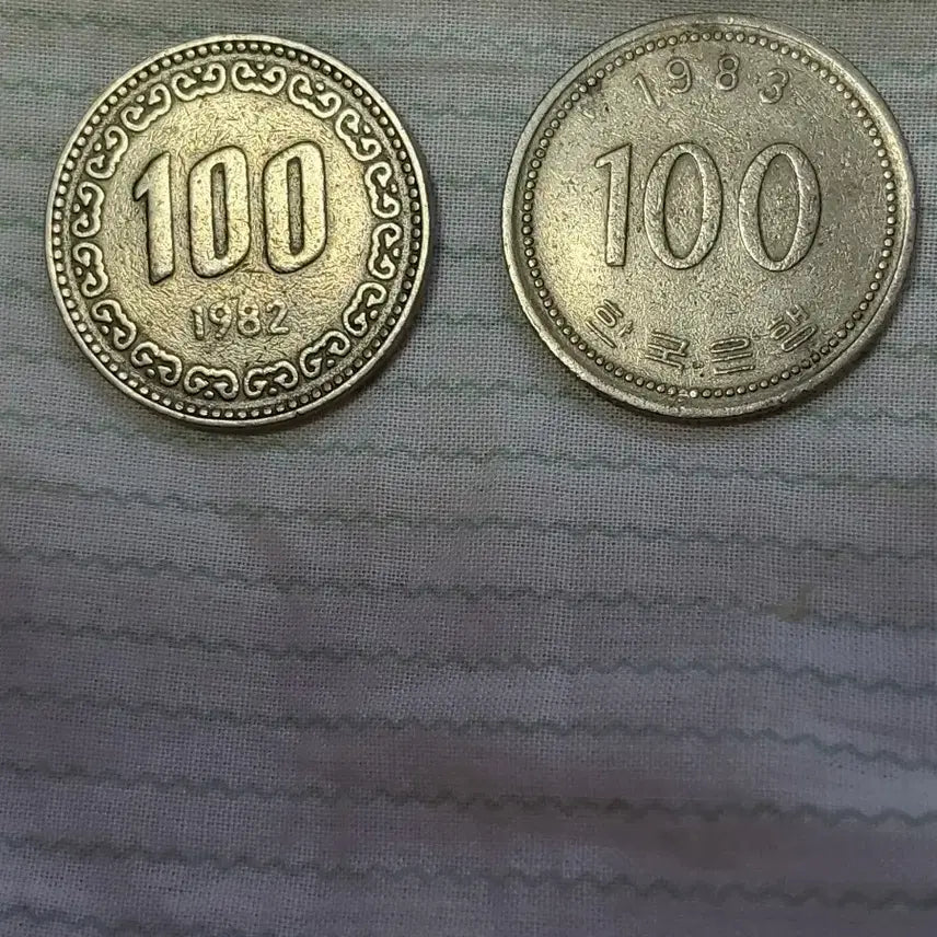 [BUNJANG] 1982, 1983 100 Won Coin Bundle (2 Coins) / 100원 동전 1982년 1983년 2개