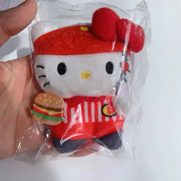 [BUNJANG] Sanrio Chima Pote Hamburger Shop Plush Doll - Kitty, My Melody, Kuromi / 산리오 치마포테 햄버거샵 인형 키티 마이멜로디 쿠로미 새상품