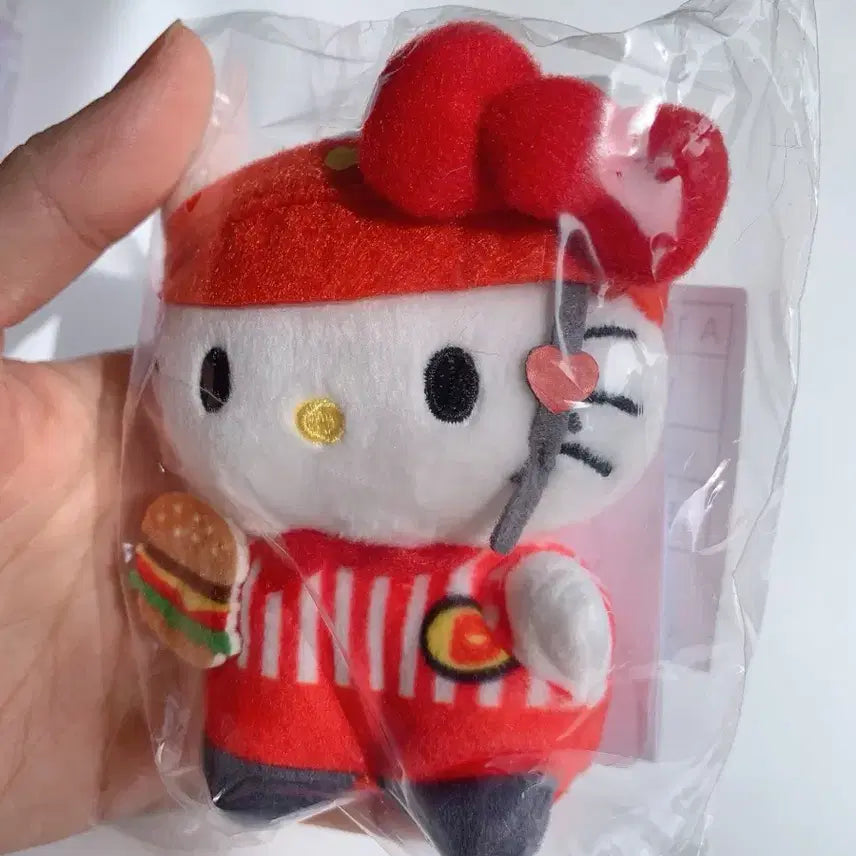 [BUNJANG] Sanrio Chima Pote Hamburger Shop Plush Doll - Kitty, My Melody, Kuromi / 산리오 치마포테 햄버거샵 인형 키티 마이멜로디 쿠로미 새상품