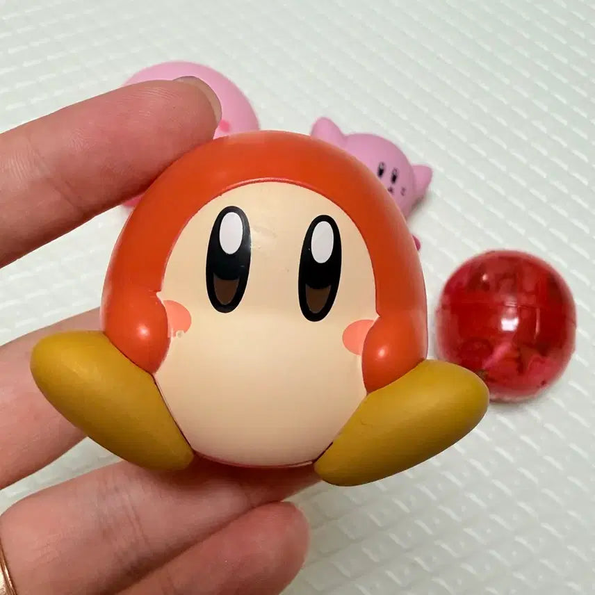 [BUNJANG] Kirby Soft Vinyl Figure &amp; Waddle Dee Tumbler / 커비 소프비 피규어 ,웨이들디 오뚝이