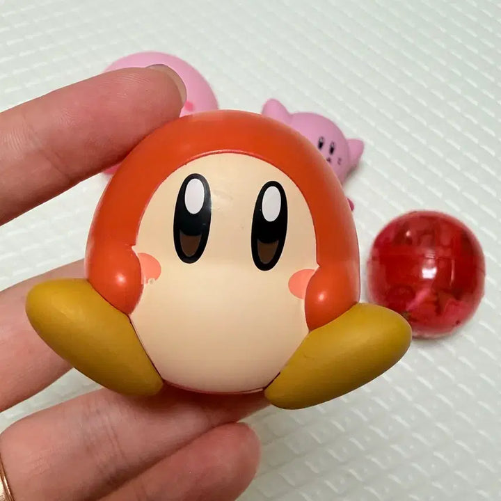 [BUNJANG] Kirby Soft Vinyl Figure &amp; Waddle Dee Tumbler / 커비 소프비 피규어 ,웨이들디 오뚝이
