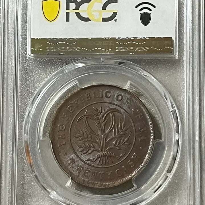 [BUNJANG] PCGS Graded 1919 China Hunan Province 20 Cash Copper Coin MS62BN / PCGS 1919년 중국 후난성 20캐시 동폐 MS62BN