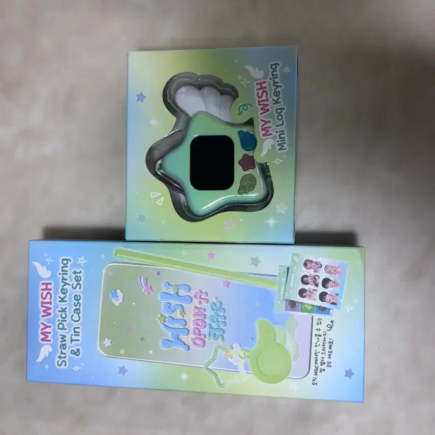 [BUNJANG] NCT WISH Mega Coffee Tin Case &amp; Mini Log Keychain Set / 엔시티위시 메가커피 틴케이스&amp;미니로그키링 마이위시 NCTwish Mega