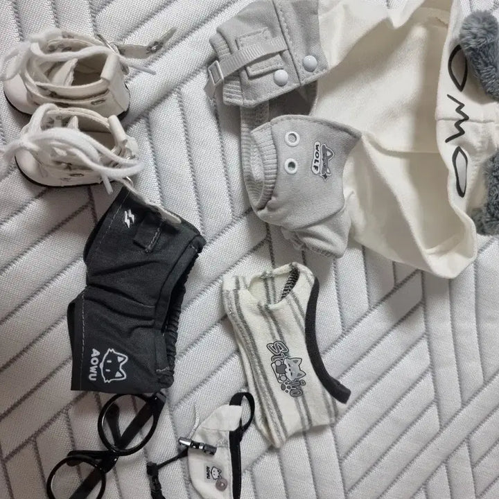 [BUNJANG] 15cm Doll Clothing Set - Fierce Wolf 6-Piece / 솜인형 옷 15cm 사나운늑대 6점세트