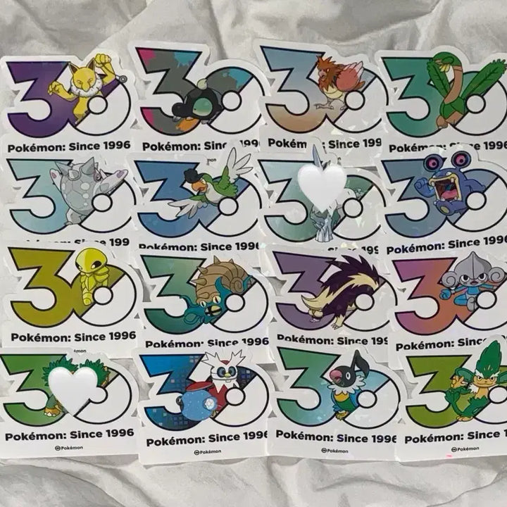 [BUNJANG] Pokemon 30th Anniversary Sticker Set / 포켓몬) 30주년 기념 스티커 교환 및 판매