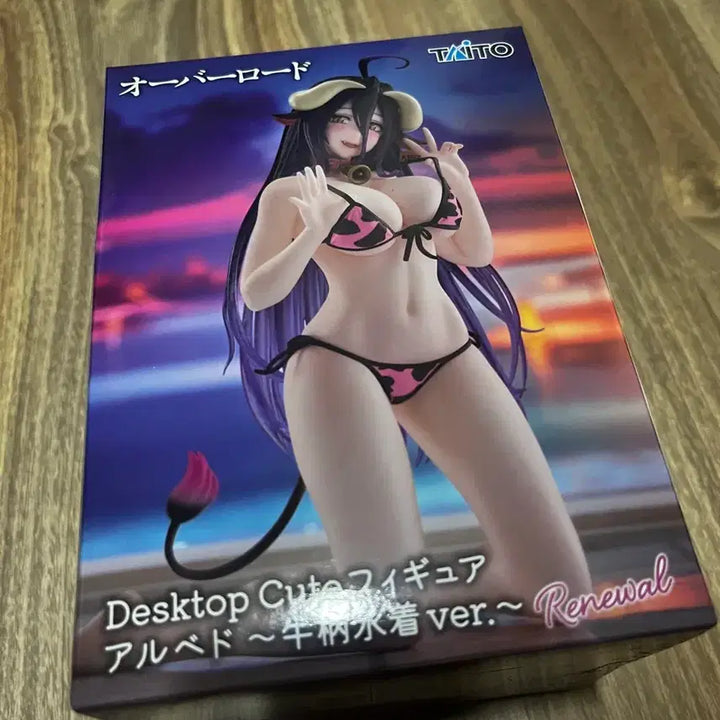 [BUNJANG] Taito Desktop Cute Figure Albedo Renewal Swimsuit Ver. Figure / 타이토 데스크톱 큐트 피규어 알베도 Renewal ~ 수영복 ver.