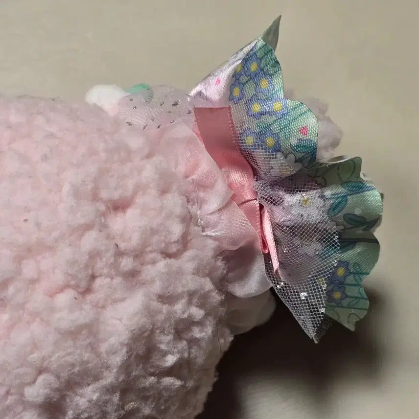 [BUNJANG] My Sweet Piano Sanrio Flower Dress Doll Charm / 마이스윗피아노 산리오 핑크 인형 플라워 드레스 인형키링