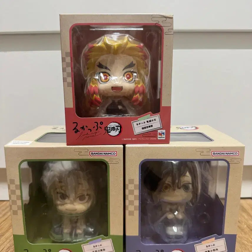 [BUNJANG] Demon Slayer Look Up Figures Kyojuro Rengoku, Sanemi Shinazugawa, Obanai Iguro Bundle Set / 귀멸의 칼날 룩업 렌고쿠 사네미 이구로 3종 일괄