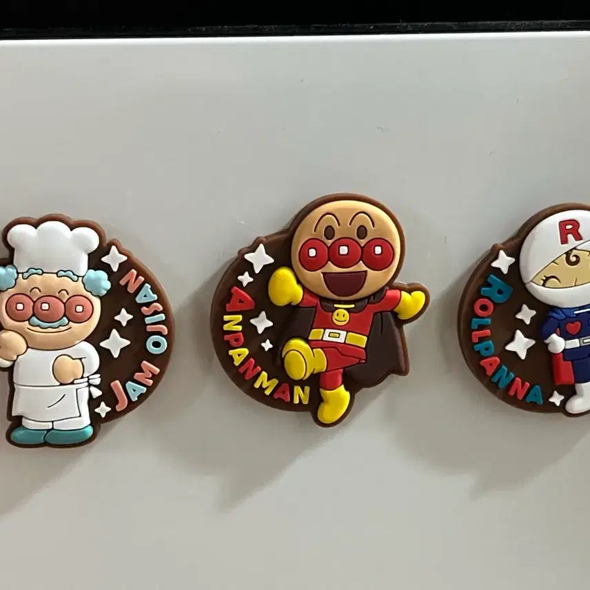 [BUNJANG] Anpanman Silicone Magnet Set / (일괄) 호빵맨 실리콘 마그넷 세트