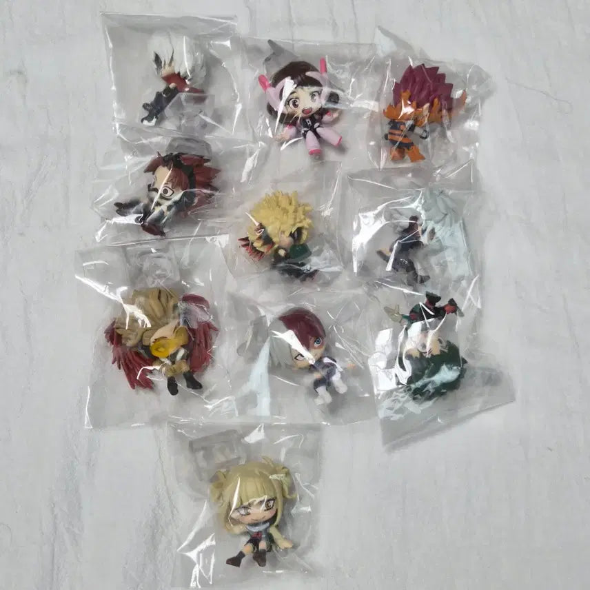 [BUNJANG] My Hero Academia Korokore Mini Figures Set / 10개 풀세트) 나히아 히로아카 가챠 캡슐 미니 피규어 코로코레 1탄 2탄