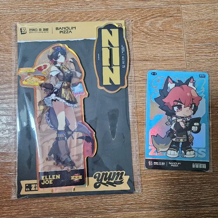 [BUNJANG] Zenless Zone Zero (ZZZ) - Volpi Pizza Collaboration - Ellen Zo Acrylic Stand + Manato Photocard / 젠레스 존 제로(젠존제) 반올림피자 콜라보 엘렌 조 아크릴스탠드+ 마나토 포토카드 굿즈