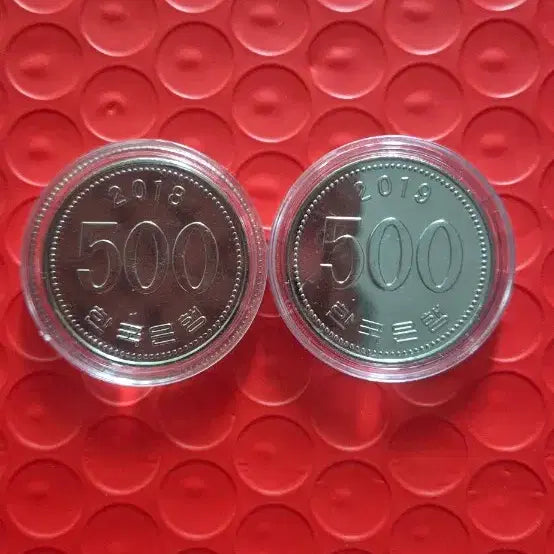 [BUNJANG] 2018 &amp; 2019 500 Won Coins (Uncirculated) / 2018 &amp; 2019년 500주화 완전미사용