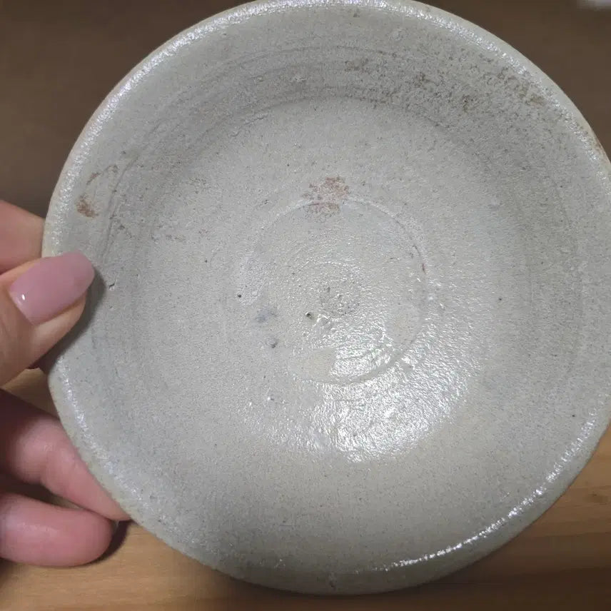 [BUNJANG] Ash Grey Buncheong Ceramic Plate / 회백색 분청 도자기 접시