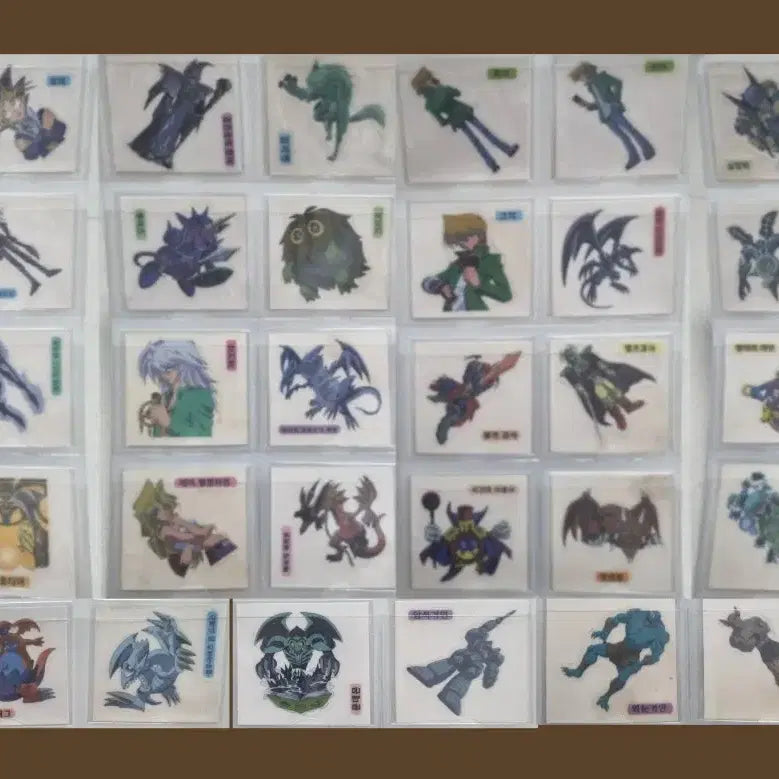 [BUNJANG] Yu-Gi-Oh! Old Version Sticker Bundle (38 pcs) / 유희왕 구버전 띠부씰 스티커 38개 팝니다