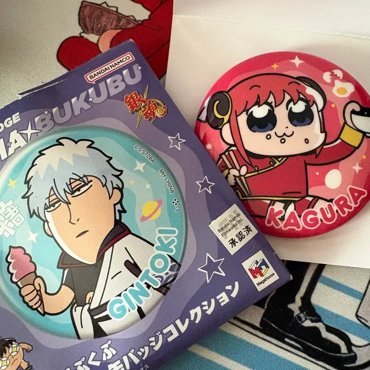 [BUNJANG] Gintama Kagura Bukubu Can Badge / 은혼 카구라 부쿠부 캔뱃지