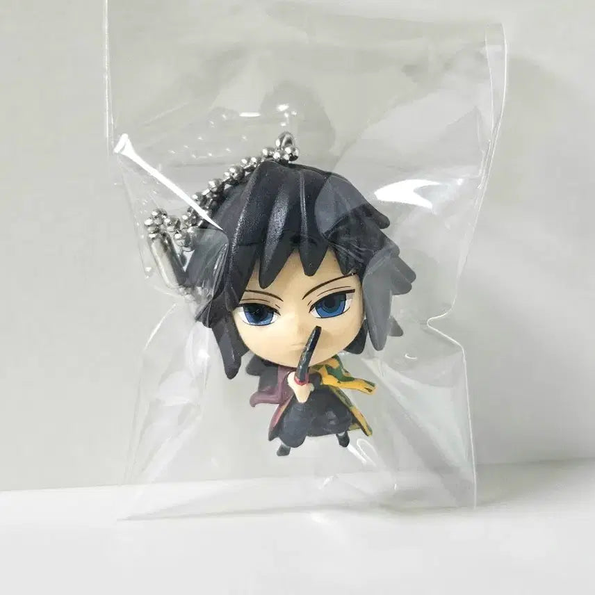 [BUNJANG] Demon Slayer: Kimetsu no Yaiba Deformed Mascot Keychain - Giyu Tomioka Figure / 귀멸의칼날 데포르메 마스코트 키링 / 토미오카 기유 피규어