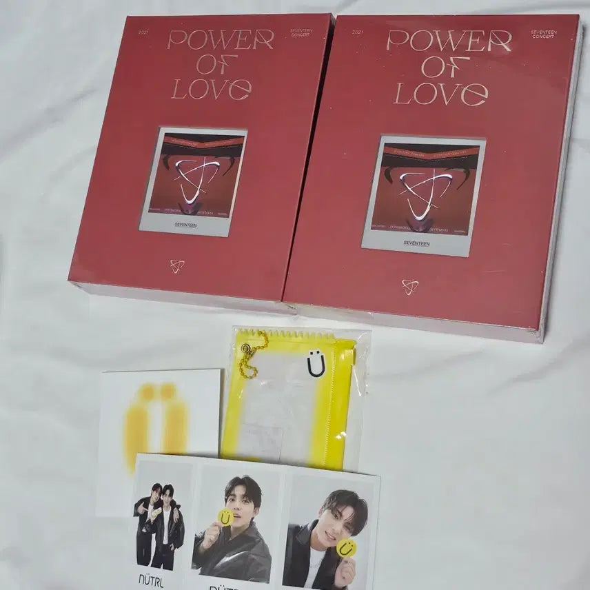 [BUNJANG] Seventeen Power of Love Japan DVD Bundle Set &amp; Neutral Photocard / [일괄판매]파워 오브 러브 DVD 2개 세트 파오럽 뉴트럴 포카