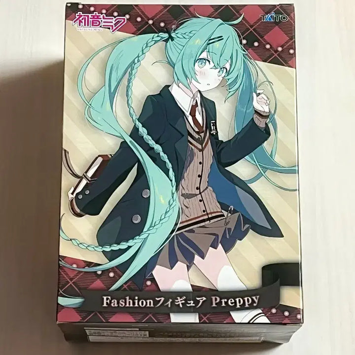 [BUNJANG] Taito Hatsune Miku Fashion Preppy Figure (Sealed) / [미개봉] 타이토 하츠네 미쿠 패션 프레피 피규어