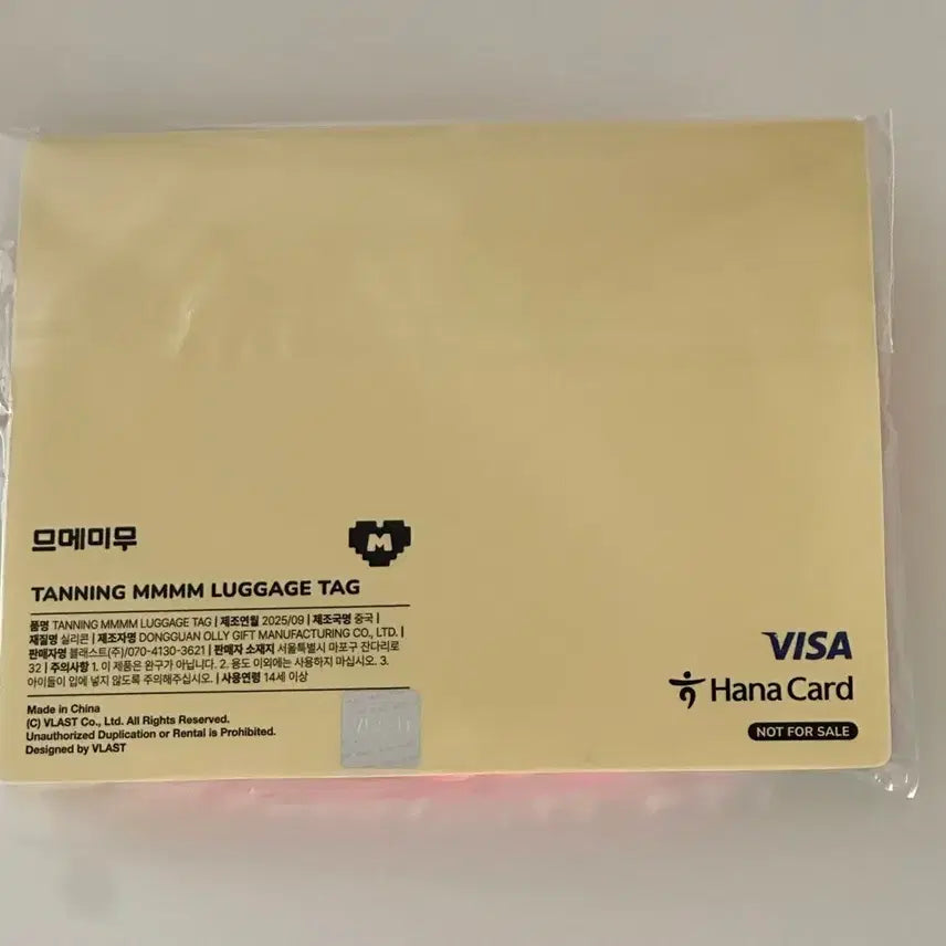 [BUNJANG] PLAVE Hana Card Luggage Tag (Sealed) / (미개봉)플레이브 하나카드 러기지택