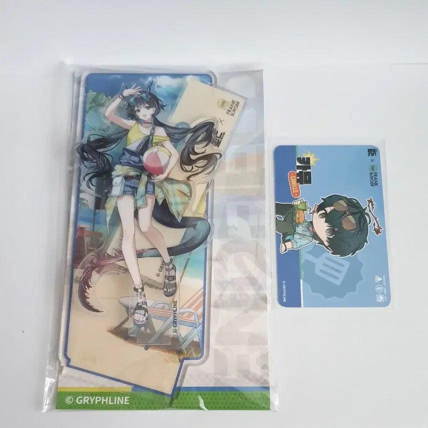 [BUNJANG] Arknights Endfield Frank Burger Jincheonwu Acrylic Stand + Camus Photocard (Unused) / [미사용]명일방주 엔드필드 프랭크버거- 진천우 아크릴 스탠드+카뮤 포토카드