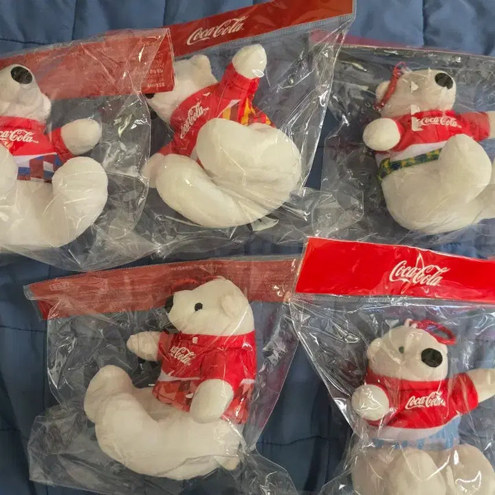 [BUNJANG] Coca-Cola Polar Bear 5-Figure Bundle Set / 코카콜라 폴라베어5종 일괄 양도합니다