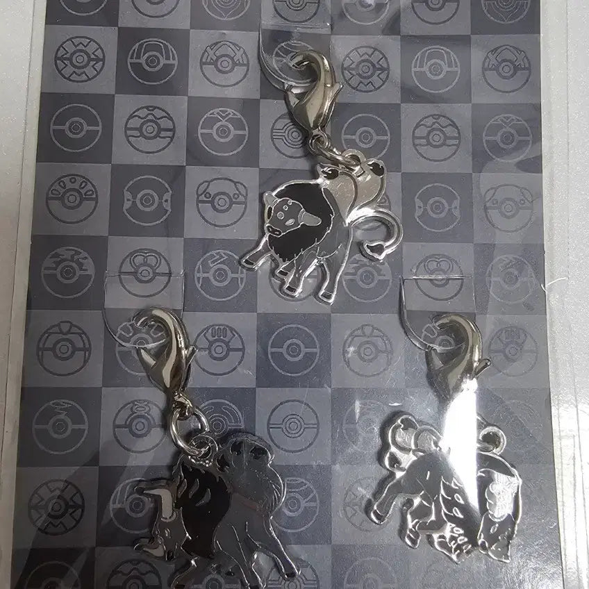 [BUNJANG] Pokemon Center National Pokedex Metal Charm Paldea Tauros Set / 포켓몬센터 전국도감 메탈참 팔데아 켄타로스