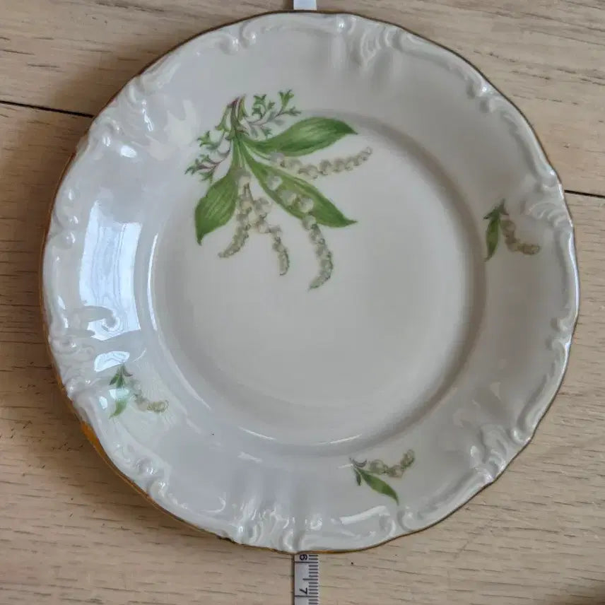 [BUNJANG] Vintage Lily of the Valley Bread Plate Set / 빈티지 은방울꽃 접시,소접시,브레드 접시 세트 판매