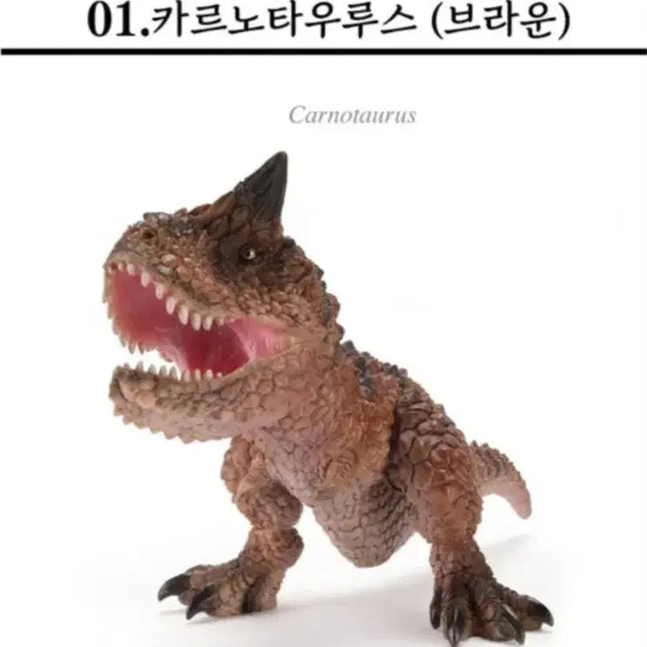 [BUNJANG] Reptile Dinosaur Vol. 4 Carnotaurus (Brown) &amp; Spinosaurus (Green) Set / 생물대도감 렙티 공룡 4탄 카르노(브라운)&amp;스피노(그린) (2개 세트로 묶음)