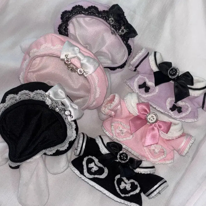 [BUNJANG] Blanc Bunny 10cm Doll Clothes Black / 10cm 인형옷 블랑버니 블랙 양도