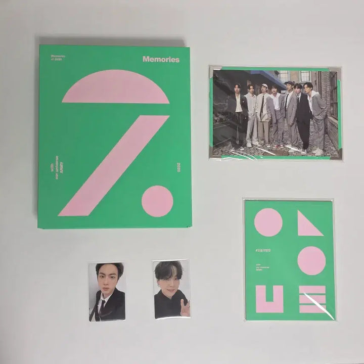 [BUNJANG] BTS Memories 2020 Jin Suga Photocard Bundle Set / 포카 2장) 메모리즈 2020 방탄 momories bts 석진 슈가 jin suga dvd 디비디