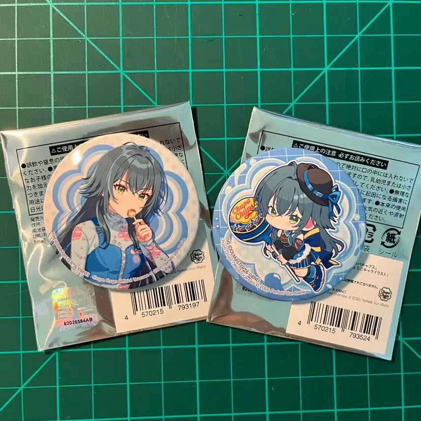 [BUNJANG] The Idolmaster AcadeMas Chupa Chups Collaboration Tsukimura Temari Can Badge Set / 학원 아이돌마스터 학마스 가쿠마스 츄파춥스 츄파츕스 콜라보 츠키무라 테마리 캔뱃지 세트