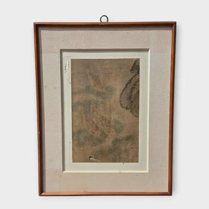 [BUNJANG] Antique Joseon Dynasty Folk Painting "Eohaedo" (Fish and Birds) on Silk / 골동품 진품 조선민화 견바닥 당채 어해도