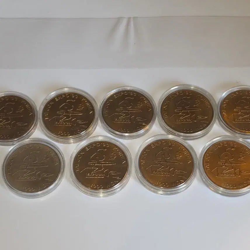 [BUNJANG] 1993 Daejeon Expo Commemorative Coin - 1000 Won (9 Coins) / 대전 엑스포 기념 주화 1000원 9장