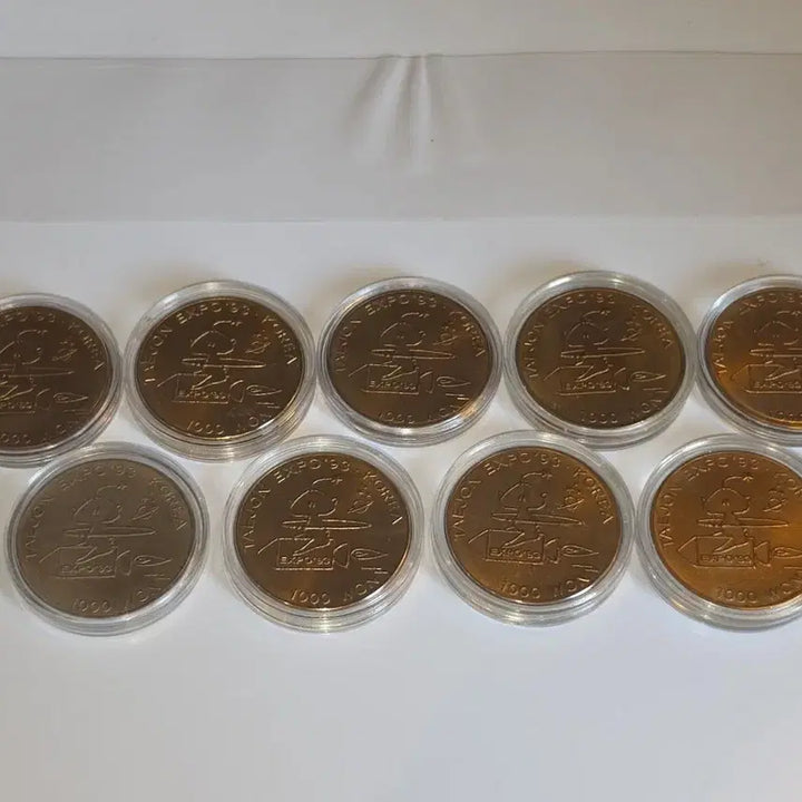 [BUNJANG] 1993 Daejeon Expo Commemorative Coin - 1000 Won (9 Coins) / 대전 엑스포 기념 주화 1000원 9장