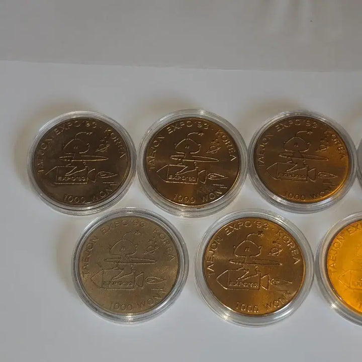 [BUNJANG] 1993 Daejeon Expo Commemorative Coin - 1000 Won (9 Coins) / 대전 엑스포 기념 주화 1000원 9장