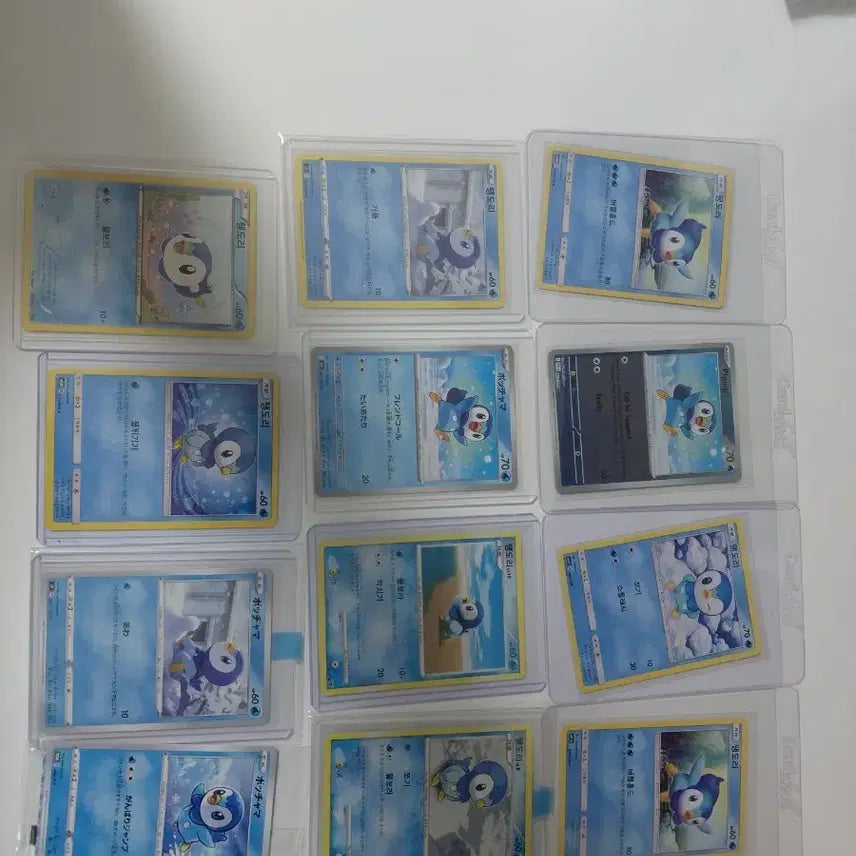[BUNJANG] Pokemon Piplup Card Bundle (12 Cards) / 포켓몬 카드 팽도리 12장