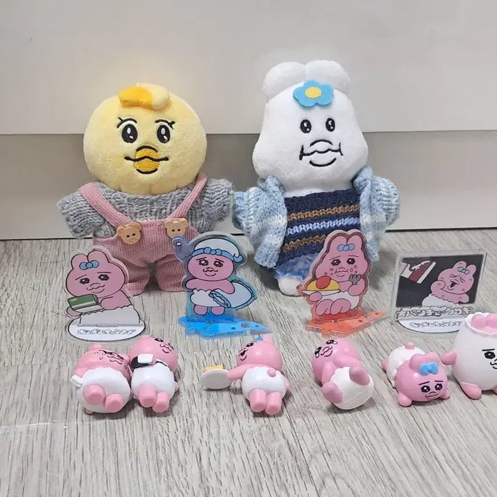 [BUNJANG] Bundle Set Oppotamashi &amp; Panty Rabbit Plush / 일괄 음뽀챠무,빤쮸토끼