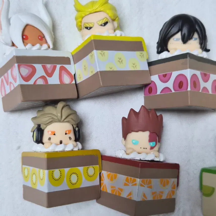 [BUNJANG] My Hero Academia Cake Puchi-ba Characters Mini Figures Full Set / 나히아 히로아카 케이크 푸치바스 가챠 미니 피규어 케잌 케익