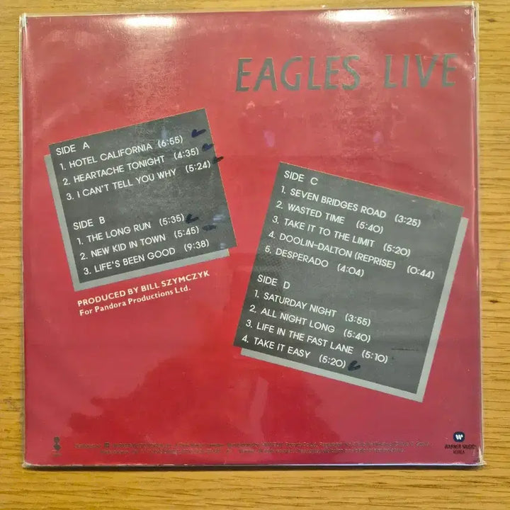 [BUNJANG] Eagles Live 2LP Vinyl Record / Eagles live 2lp