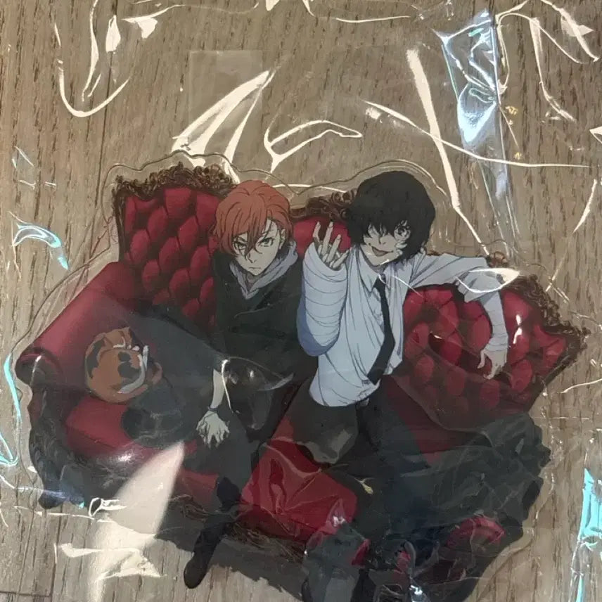[BUNJANG] Dazai Chuuya 15th Anniversary So Black Standee &amp; Akutagawa Atsushi Plush Doll / 다자이 츄야 15세 쌍흑 스탠드+아쿠타가와 아츠시 인형