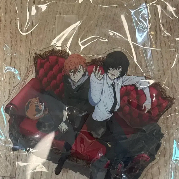 [BUNJANG] Dazai Chuuya 15th Anniversary So Black Standee &amp; Akutagawa Atsushi Plush Doll / 다자이 츄야 15세 쌍흑 스탠드+아쿠타가와 아츠시 인형