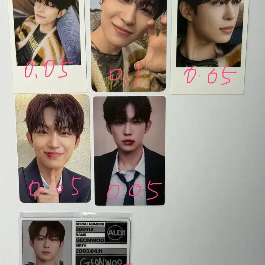 [BUNJANG] Alphadrive Won Gunwoo Photocard / 알파드라이브원 건우 포카