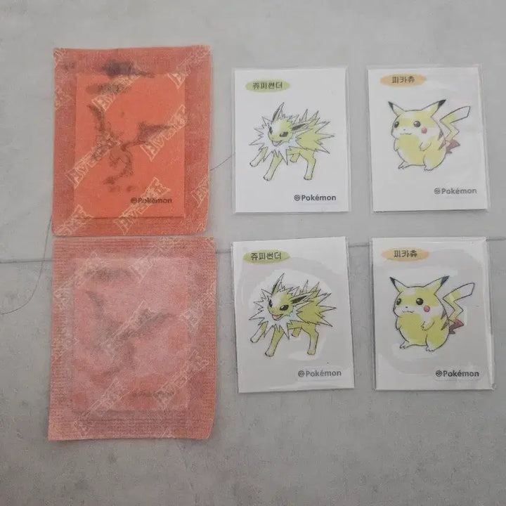 [BUNJANG] Pokemon Art Sticker Set (Includes Chubby Pikachu) / 포켓몬 아트워크 띠부씰 뚱카츄 포함 세트 판매 해요
