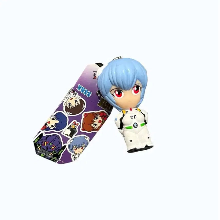 [BUNJANG] Evangelion Ayanami Rei Classic Figure Keychain / 에반게리온 아야나미 레이 고전 피규어 키링