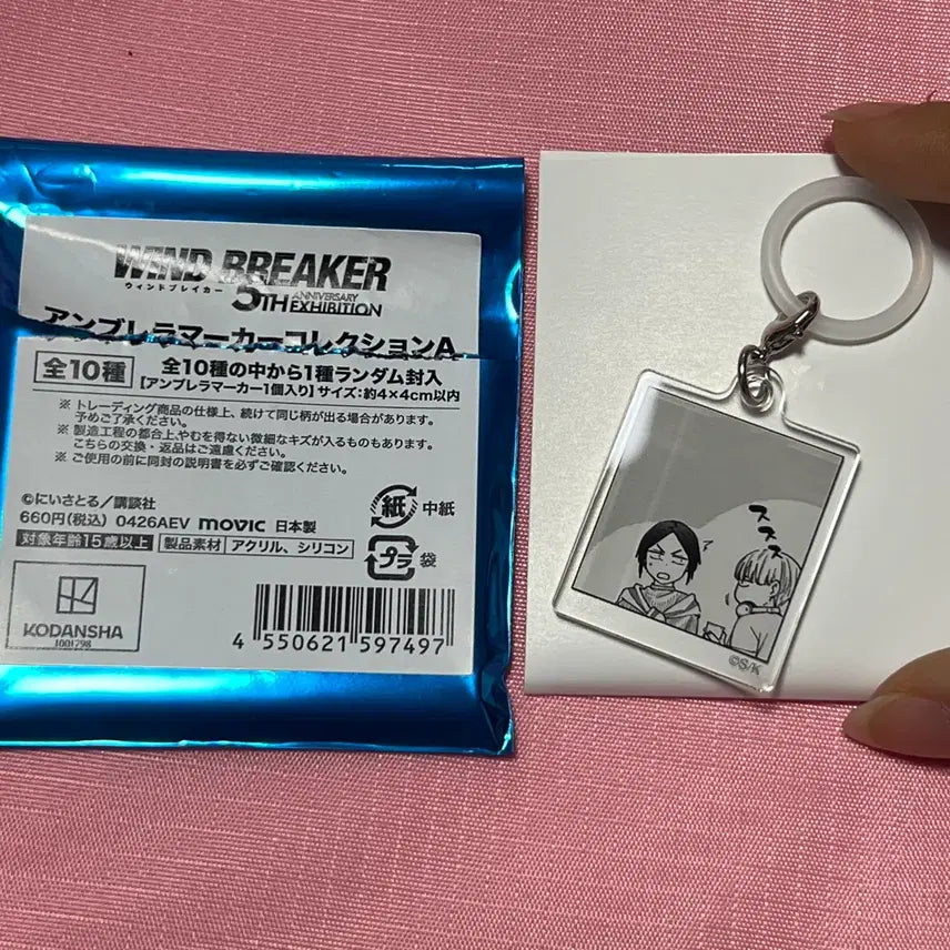 [BUNJANG] Winbre 5th Anniversary Exhibition Art Print Marker Keyring / 윈브레 5주년 원화전 전시회 우산 마커 키링