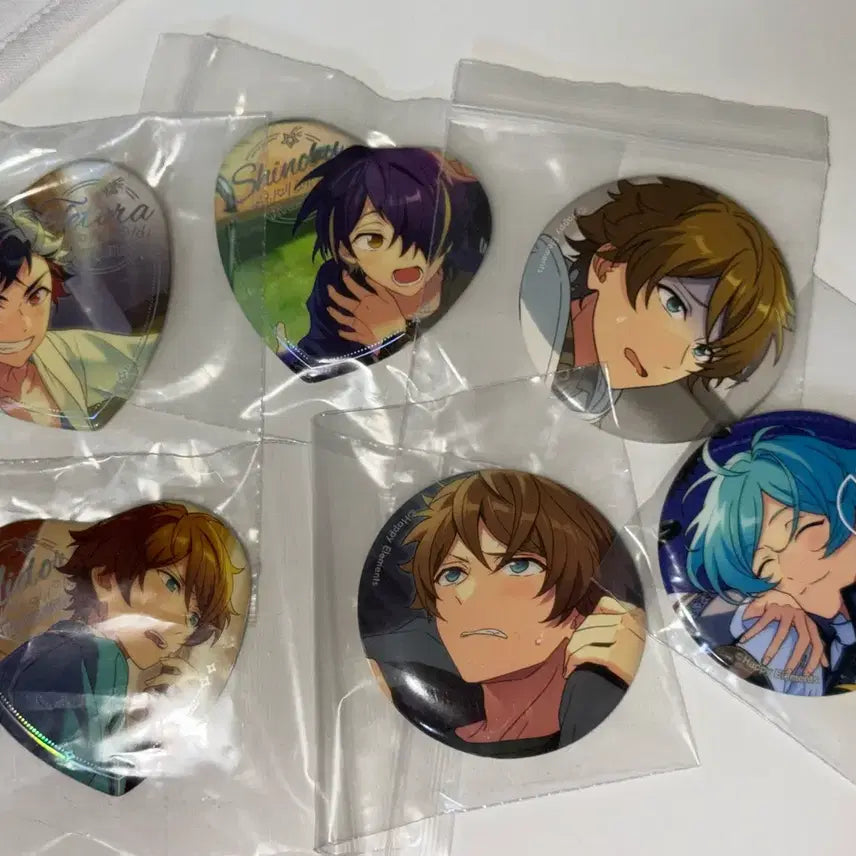[BUNJANG] Ensemble Stars! Yuseidai Badge Bundle Set / 유성대 뱃지 일괄 시노부 테토라 카나타 미도리 이베코레 앙스타