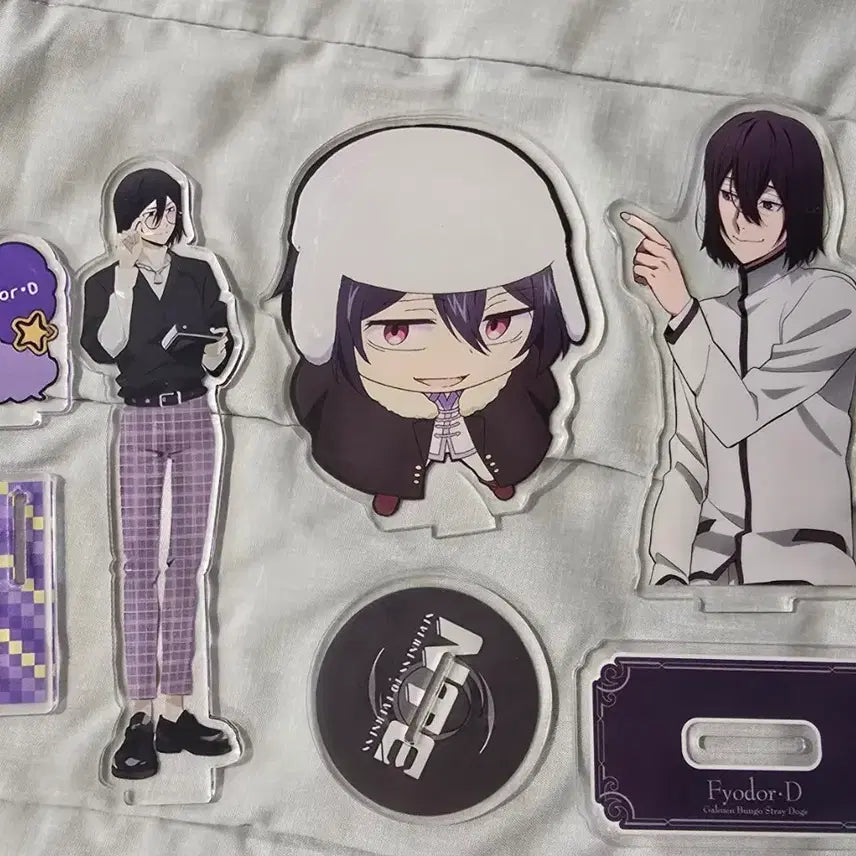 [BUNJANG] Bungo Stray Dogs Fyodor Dostoevsky Acrylic Stand Set / 문호 스트레이 독스 표도르 도스토예프스키 아크릴 비공식,공식 일괄